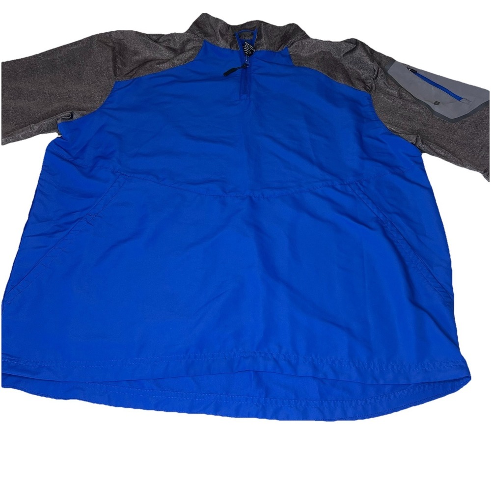 Holloway Pullover Shirt Mens L Blue Gray 1/4 Zip Athletic Lightweight Training
